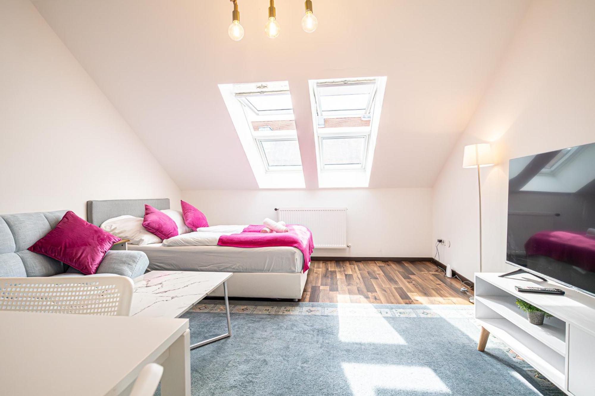 Airy Attic Apt.: Stylish Studio At Penzing Area Wien Exteriör bild