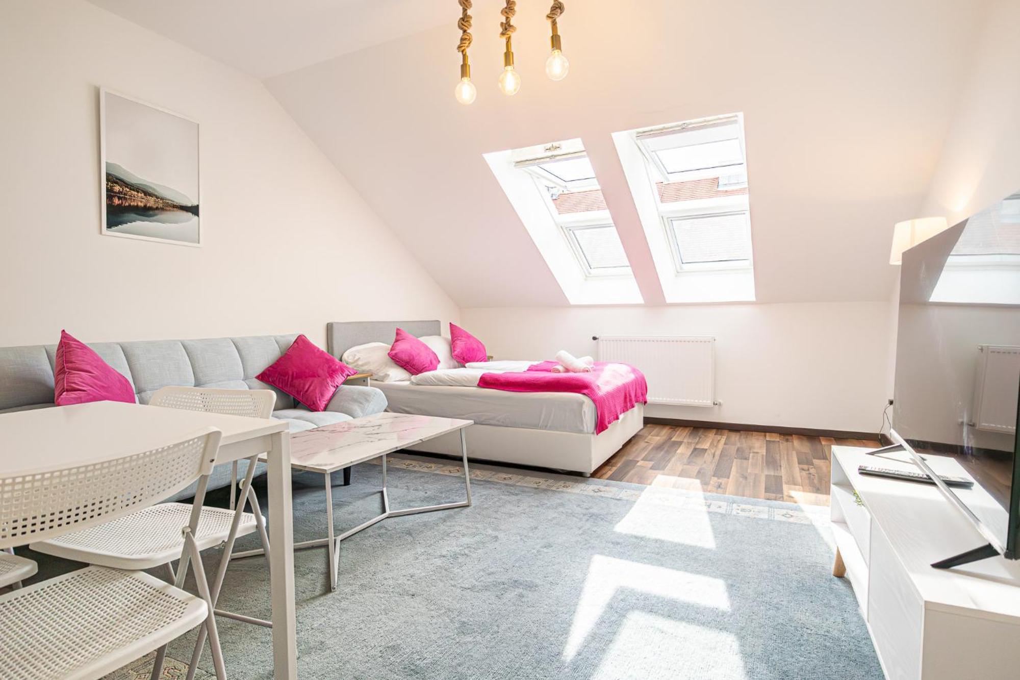 Airy Attic Apt.: Stylish Studio At Penzing Area Wien Exteriör bild